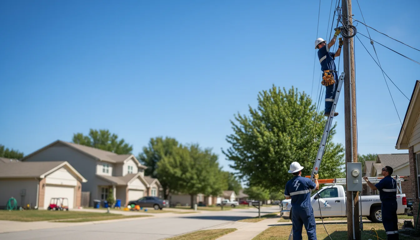 Residential electrician providing installation services in Ellerslie, GA
